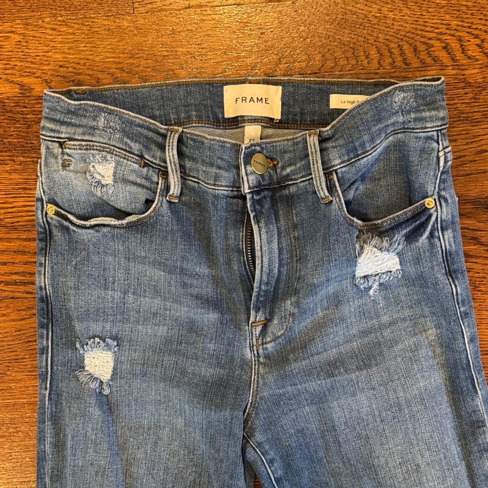 Frame Denim Women's Classic Blue Skinny Jeans